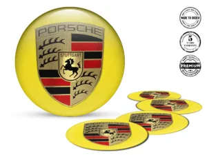 Porsche Ruota Adesivi Edizione Stile Silicone Lusso